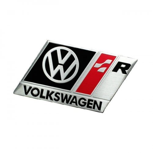 Алюминиевая эмблема Volkswagen черная - фото фото 3