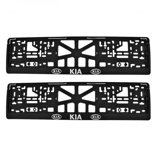 Комплект: пластиковая рамка для гос. номера Kia 2шт. - фото