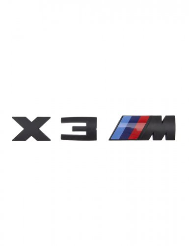 Эмблема на багажник для BMW X3M черный матовый - фото фото 6