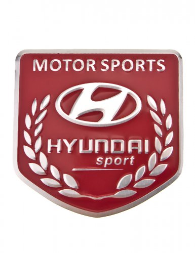 Эмблема для Hyundai красная 50x50 - фото фото 7