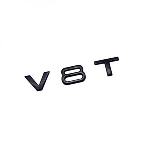 Эмблема на крыло Audi V8T черный глянец 1 шт. - фото фото 3