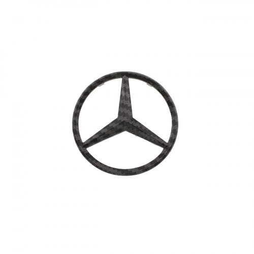 Эмблема на руль Mercedes-Benz рисунок карбона 57 мм - фото