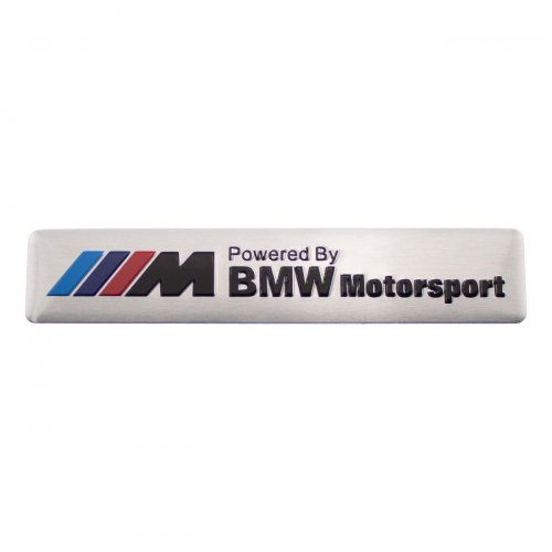 Эмблема универсальная BMW Motorsport алюминий - фото