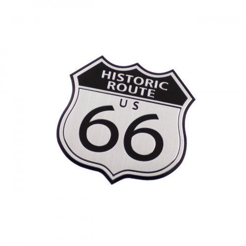 Эмблема ROUTE 66 алюминиевая - фото фото 4
