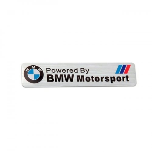 Табличка универсальная BMW M-motosport 12 см - фото