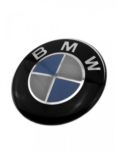 Наклейка на эмблему для BMW 78 мм черный глянец - фото фото 4