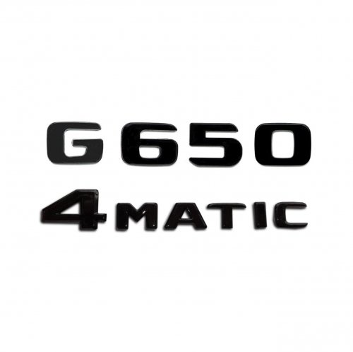 Комплект: шильдик на багажник Mercedes G650 (2017+) + 4matic - фото