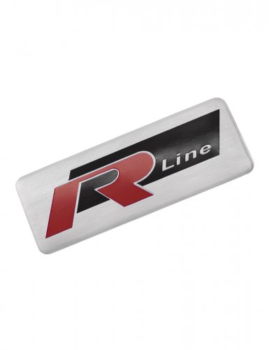 Эмблема для Volkswagen R-line алюминиевая - фото фото 4