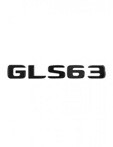 Шильдик на багажник для Mercedes GLS63 черный матовый - фото фото 6